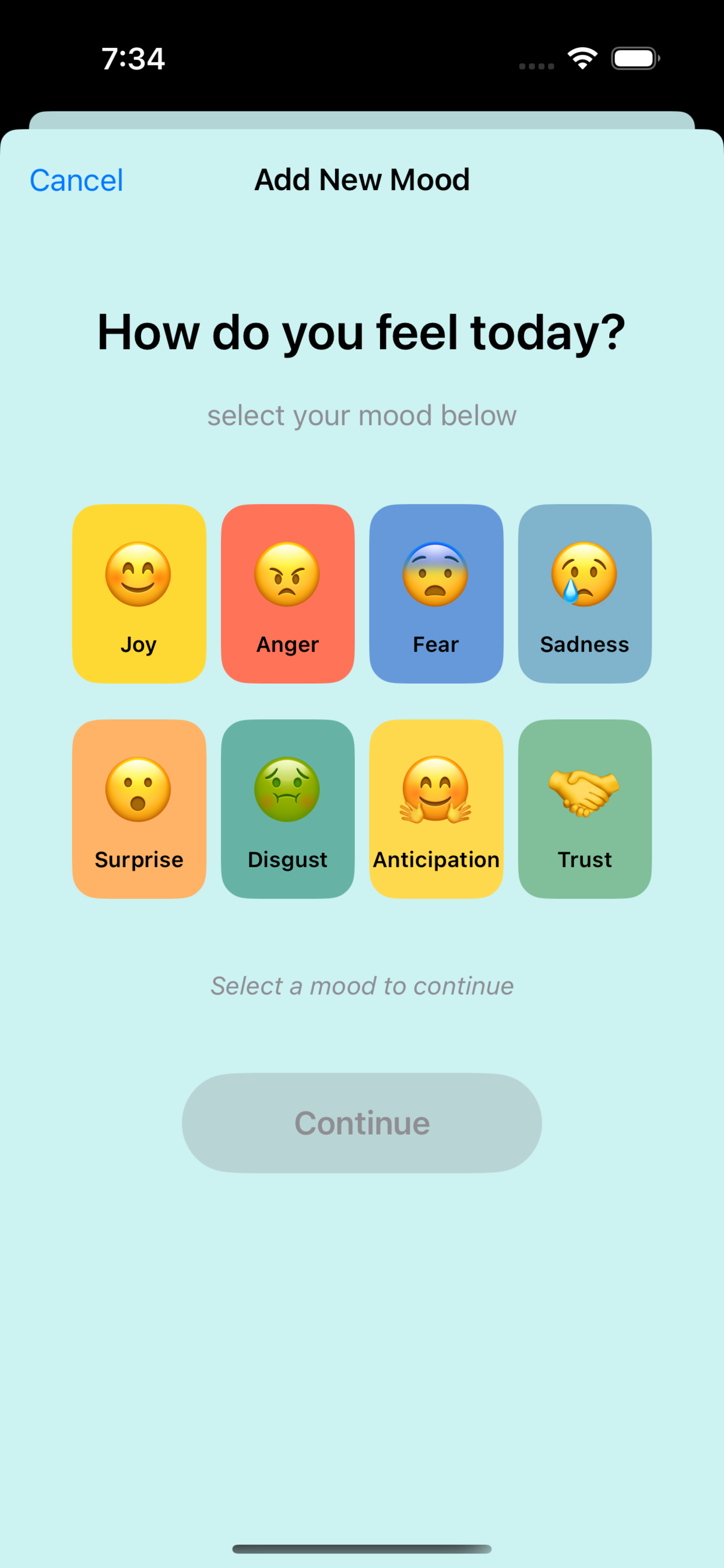 Elevate Your Mood App Screenshot